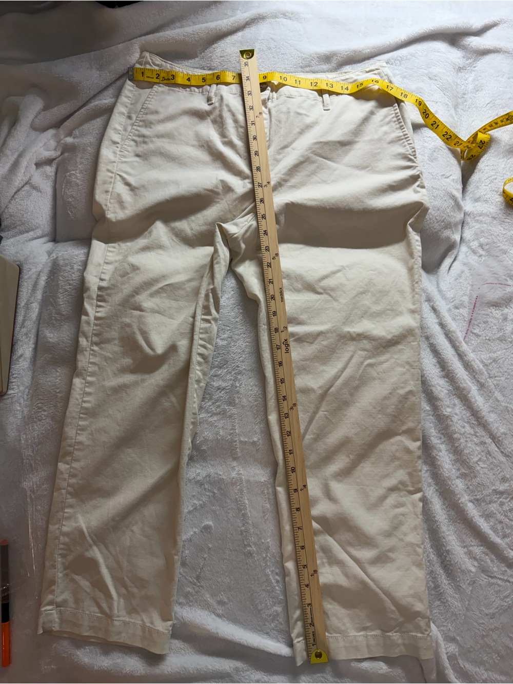 J. Jill Cropped Ankle Pants in Off-White Cream